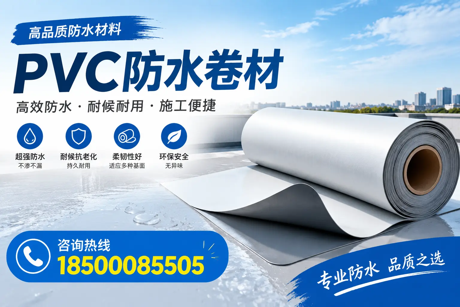 如何在海西选择合适的pvc防水卷材